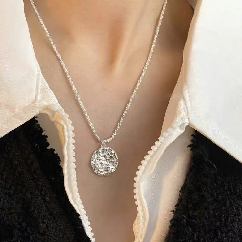 S925 sterling silver zircon necklace with shimmering sparkle