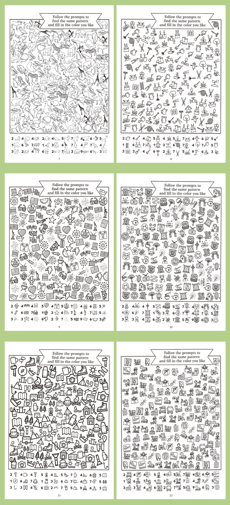 Find Book Suchbild- und Malbuch für Kinder, Konzentration und Aufmerksamkeit