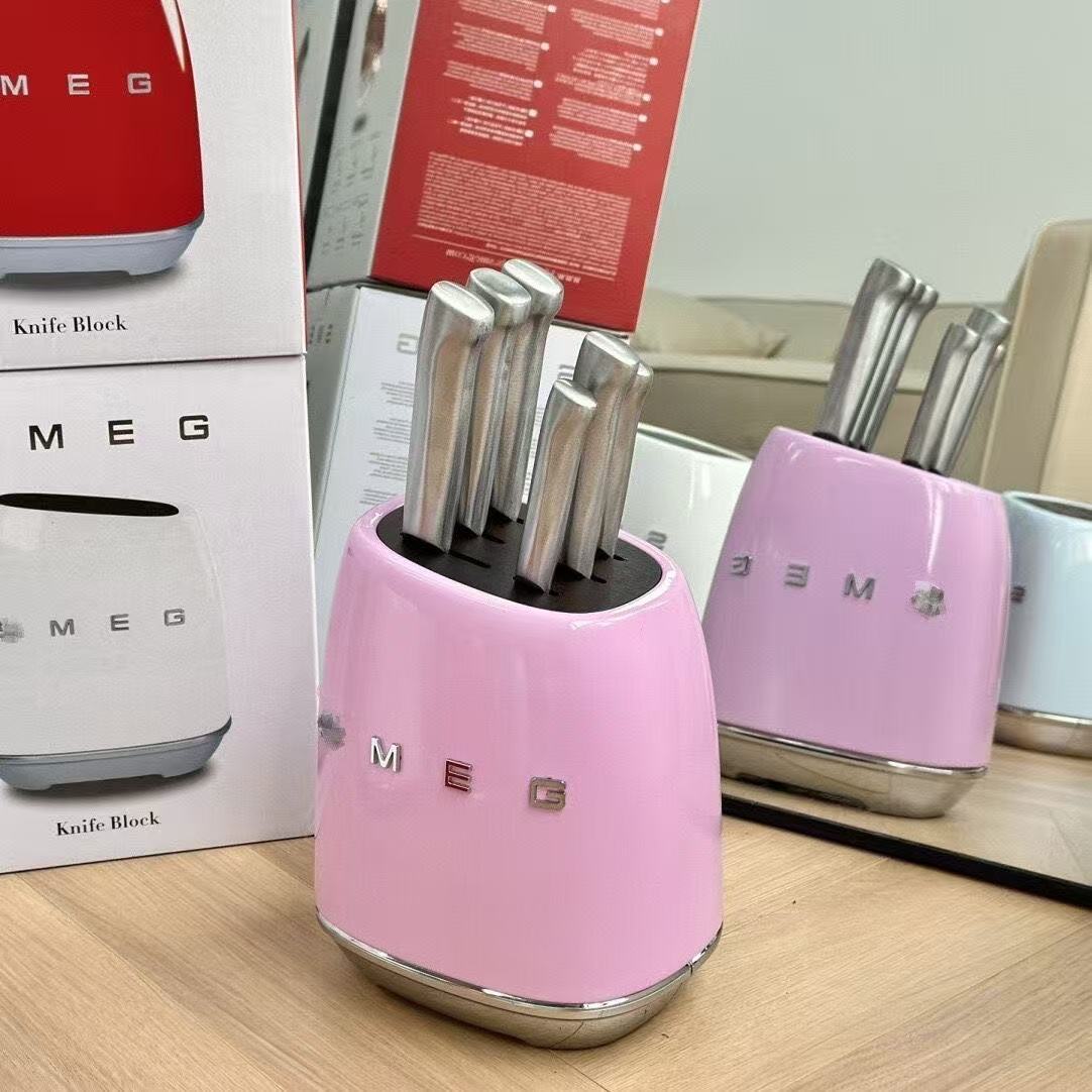 SM Smai EG Messerhalter Edelstahl Creme-Farbe