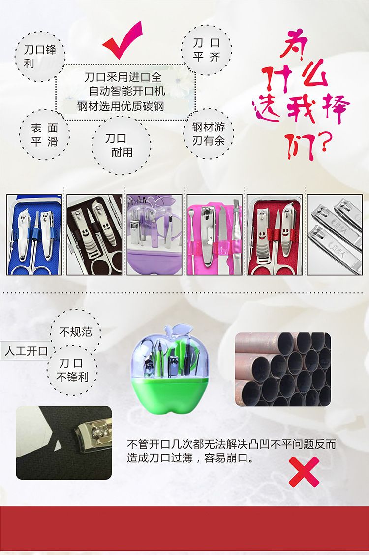 12-piece nail care beauty tool set