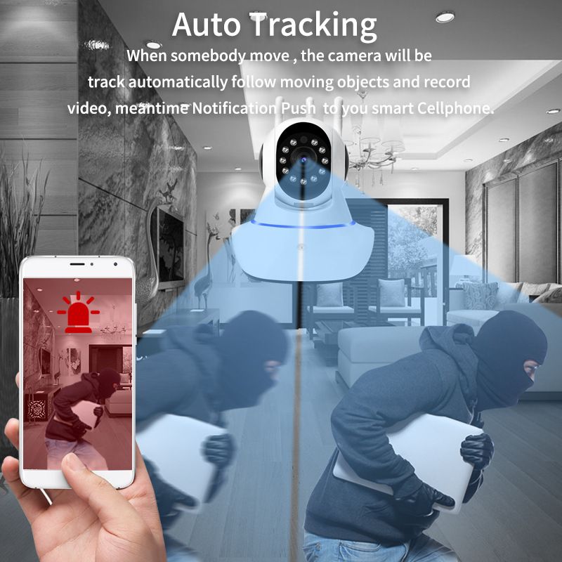 360° rotatable surveillance camera HD smart outdoor