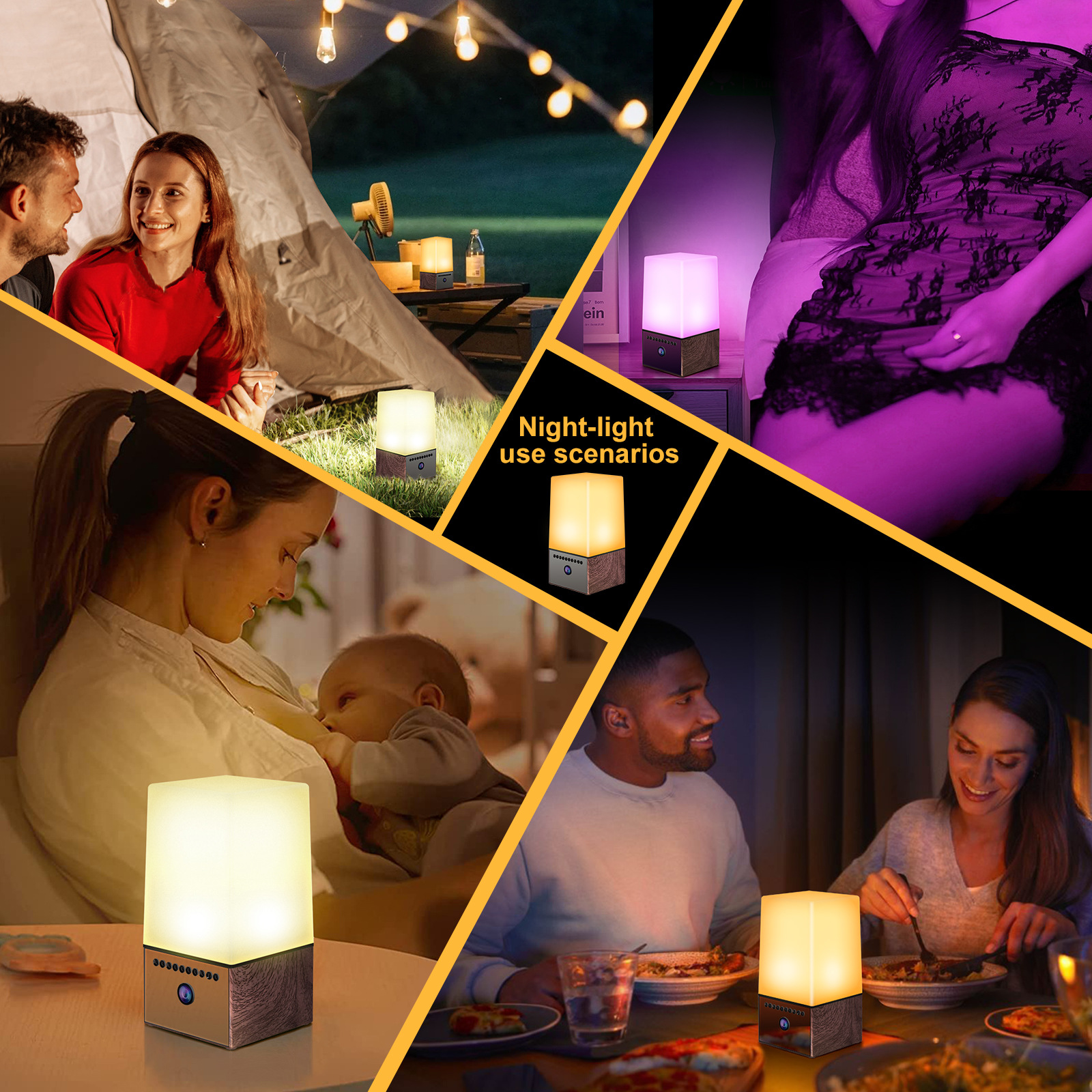 RGB atmosfer ışığı kamera, WiFi, HD, gece görüşü