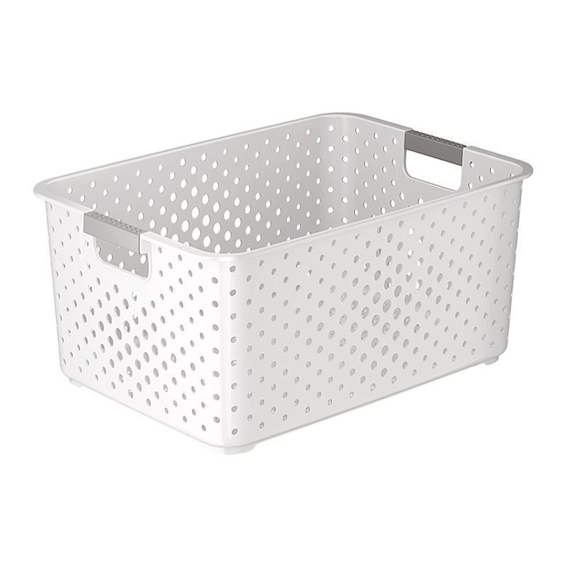 Plastik saklama sepeti mutfak dolabı ev organize