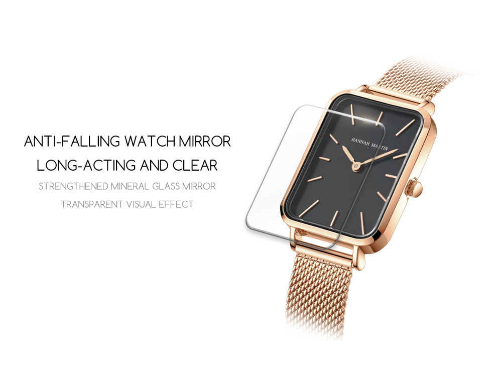 Waterproof Square Dial Watch, Japanese Movement