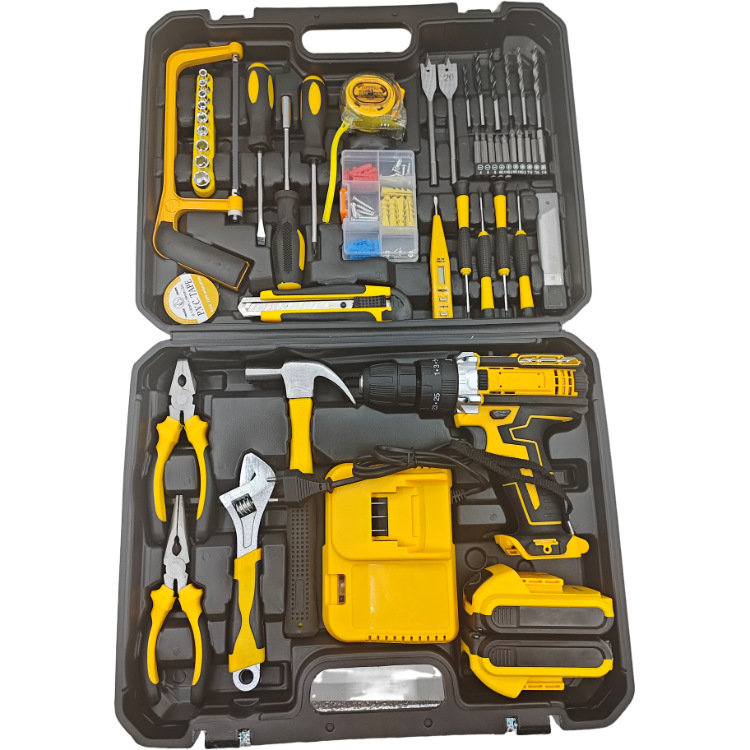 Lithium electric drill, multi-function, two-speed impact drilling
