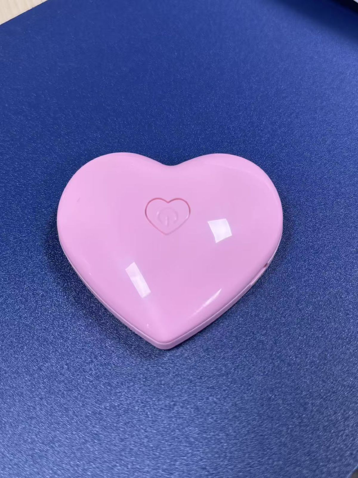 Kalp şekilli USB taşınabilir tırnak UV lambası, 5 LED, hızlı kurutucu