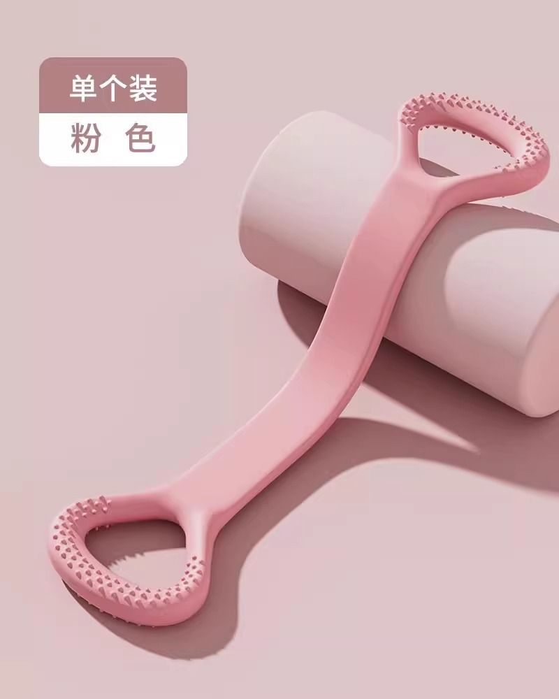 高弹力八字拉力器健身减肥瑜伽辅助家用健身房开肩美背拉力弹力带