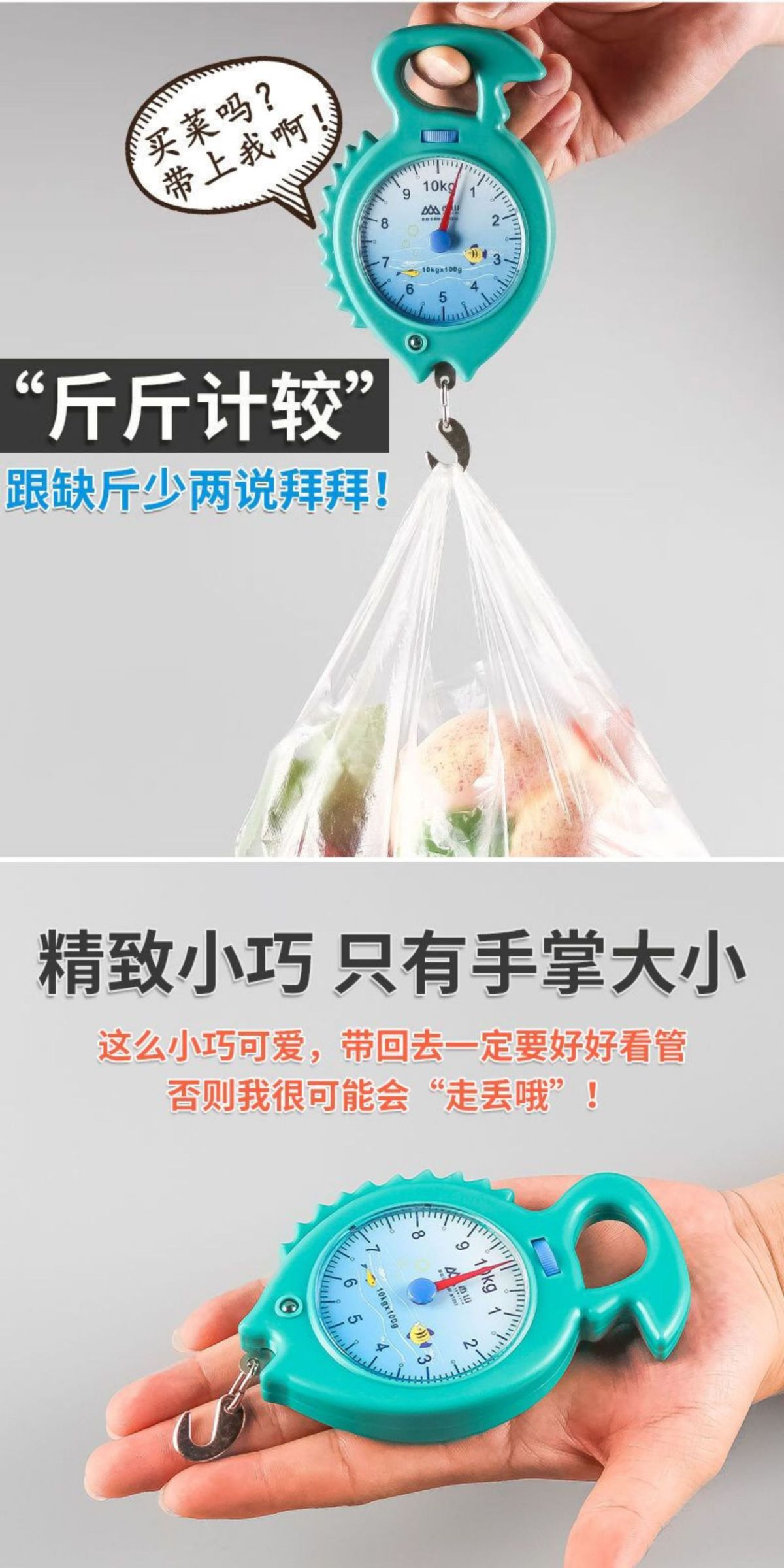 弹簧秤高精度手提称便捷式家用随身带小勾称小型手提多功能电子称