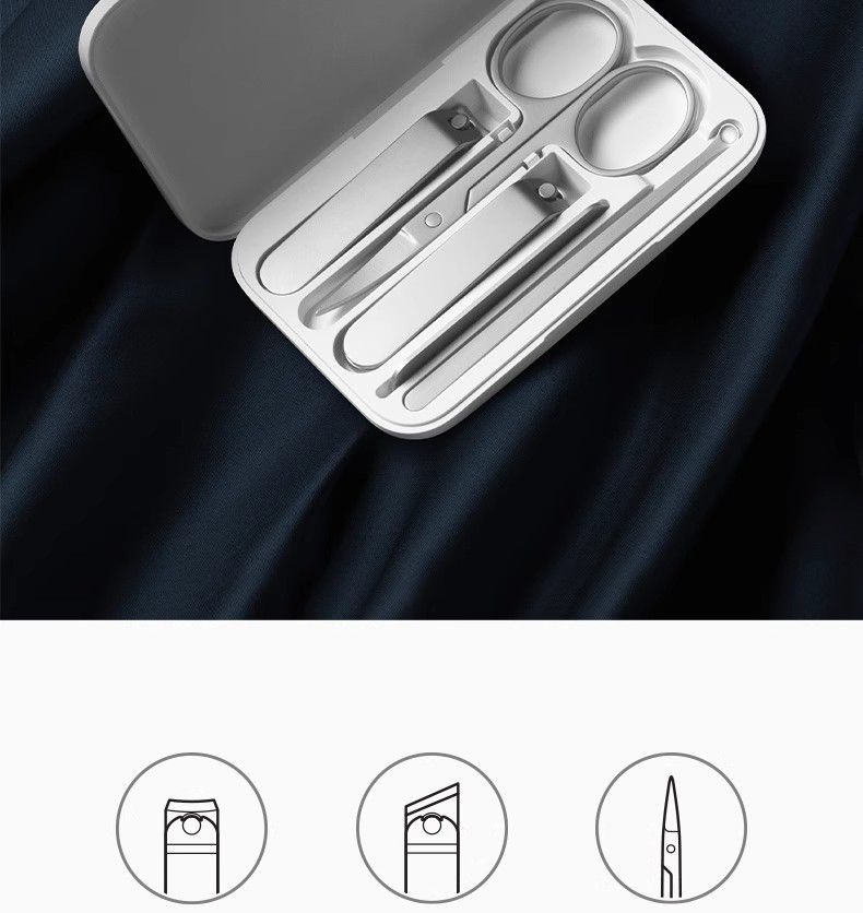 Xiaomi tırnak bakım seti, paslanmaz çelik, 5 parça