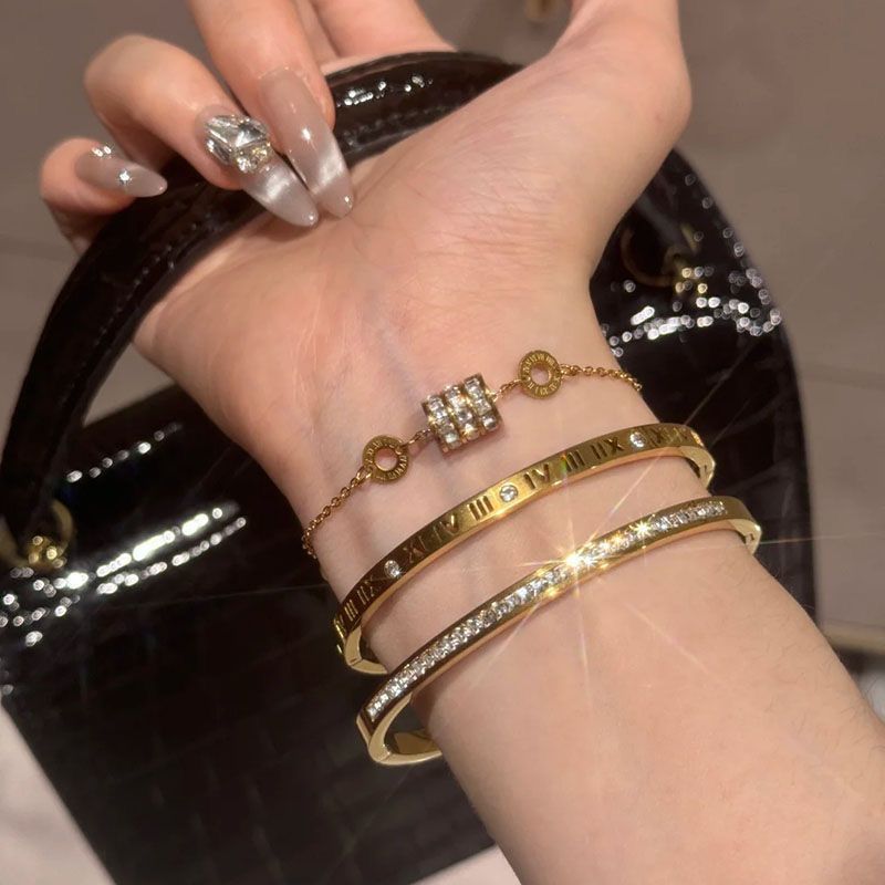 Titanium steel bracelet, stainless steel, buckle closure