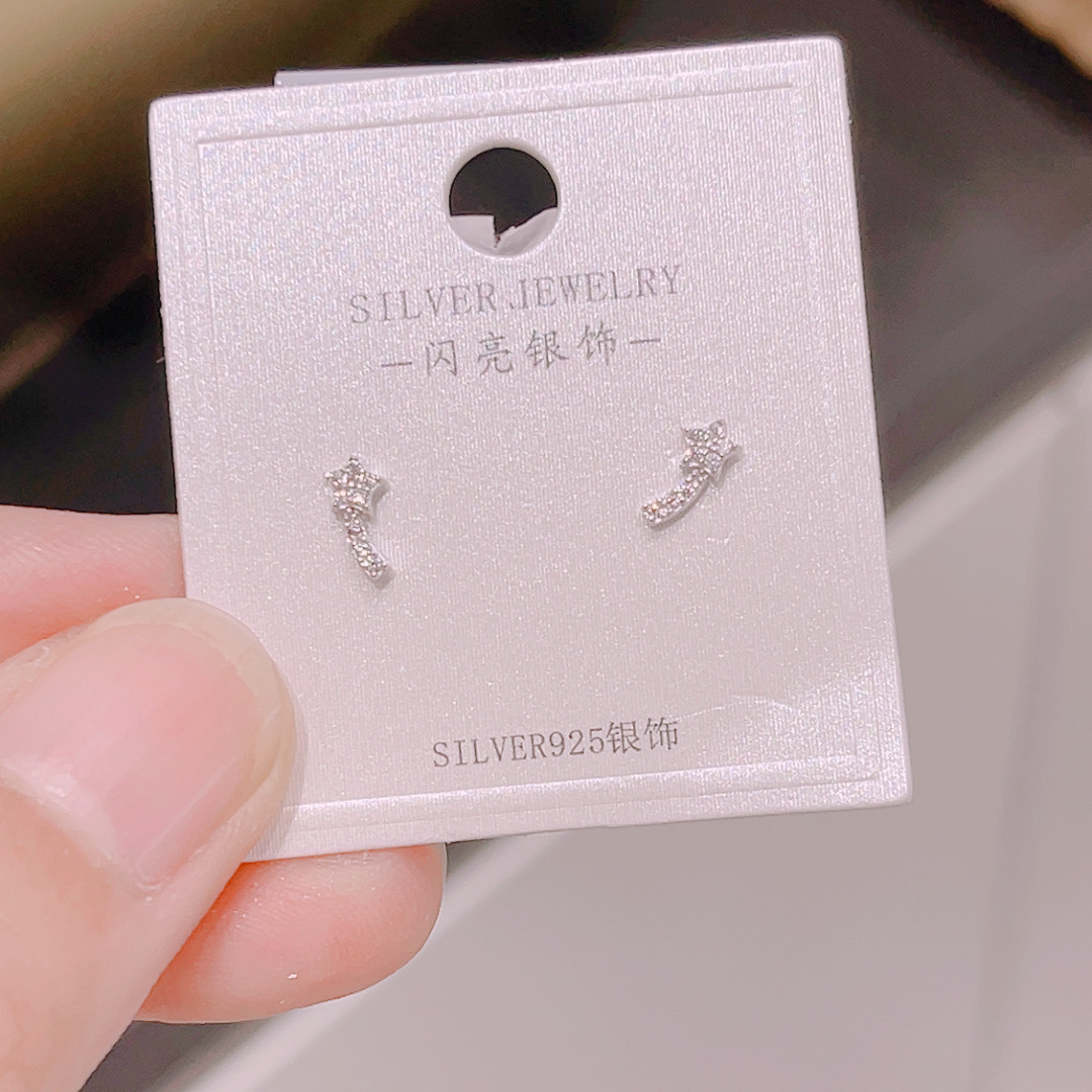 S925 Silber Damen Mini Ohrstecker, koreanischer Stil