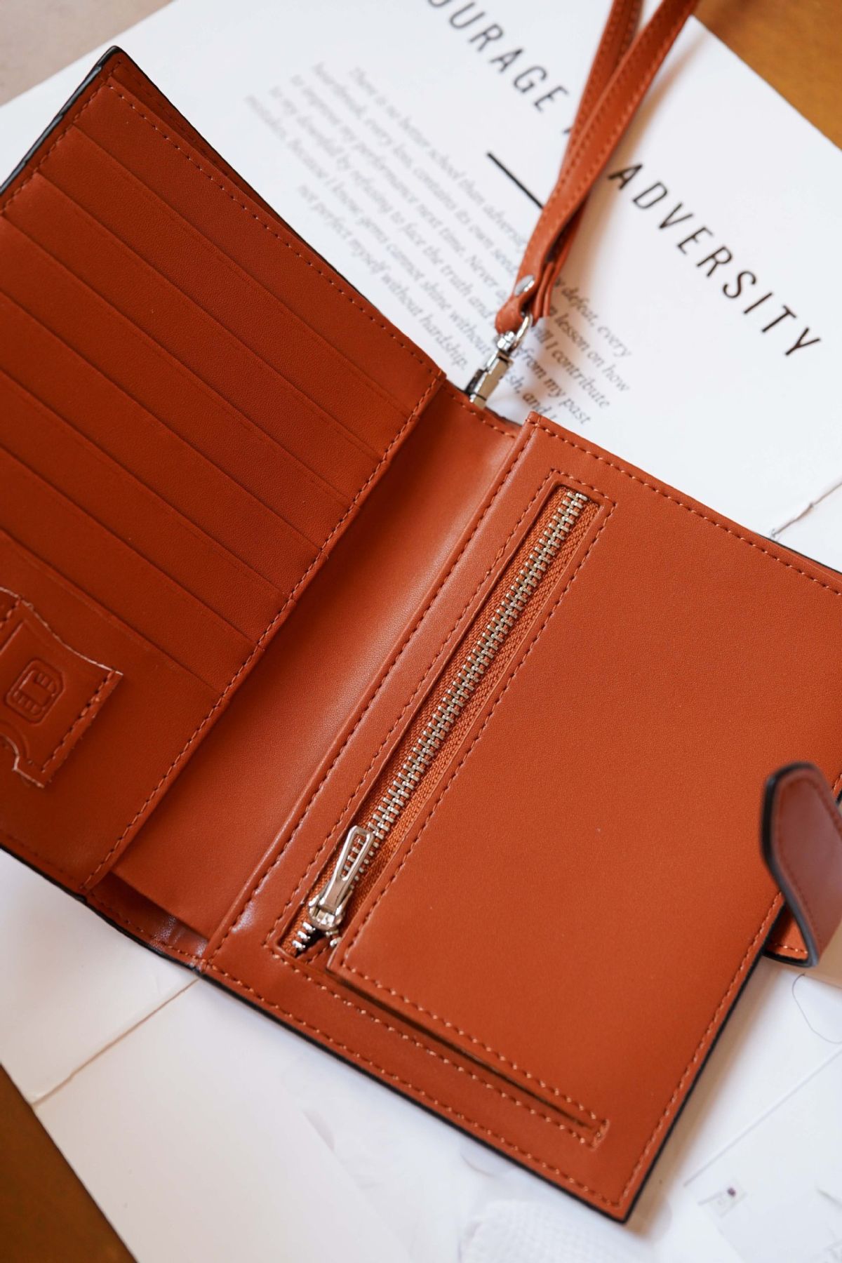 Passport holder women's genuine leather multifunctional card wallet portable premium