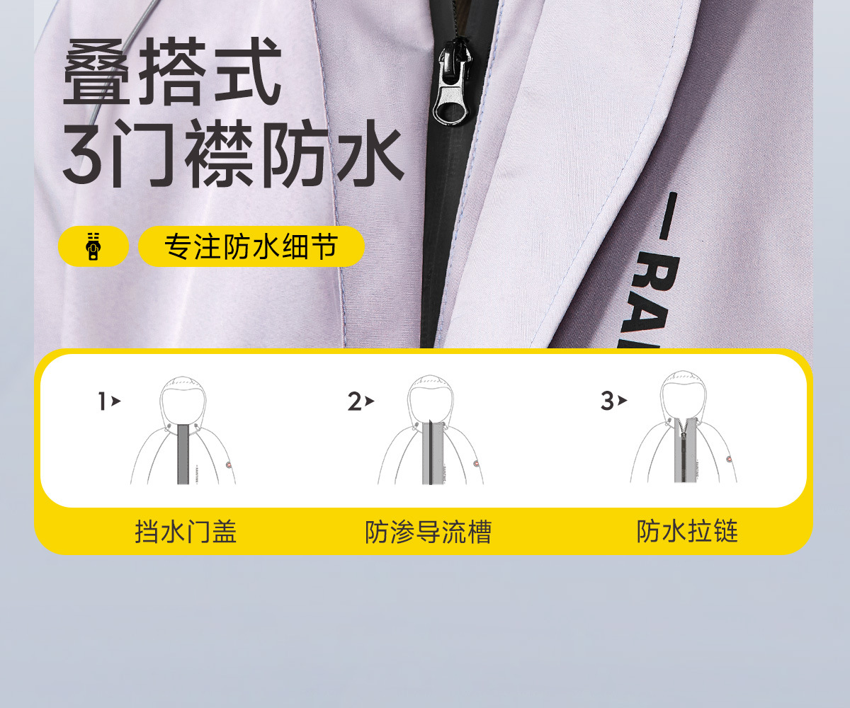 Full body raincoat for motorcycle and bicycle