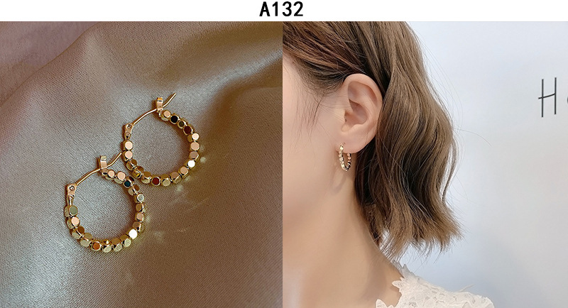 925 sterling silver earrings, retro geometric design