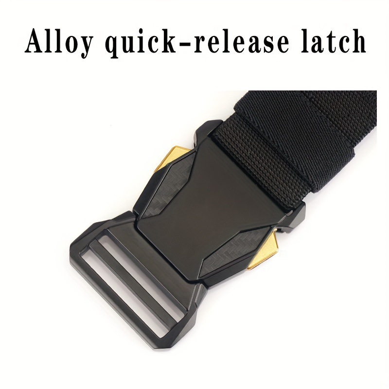 Men's tactical belt, nylon canvas, multifunctional