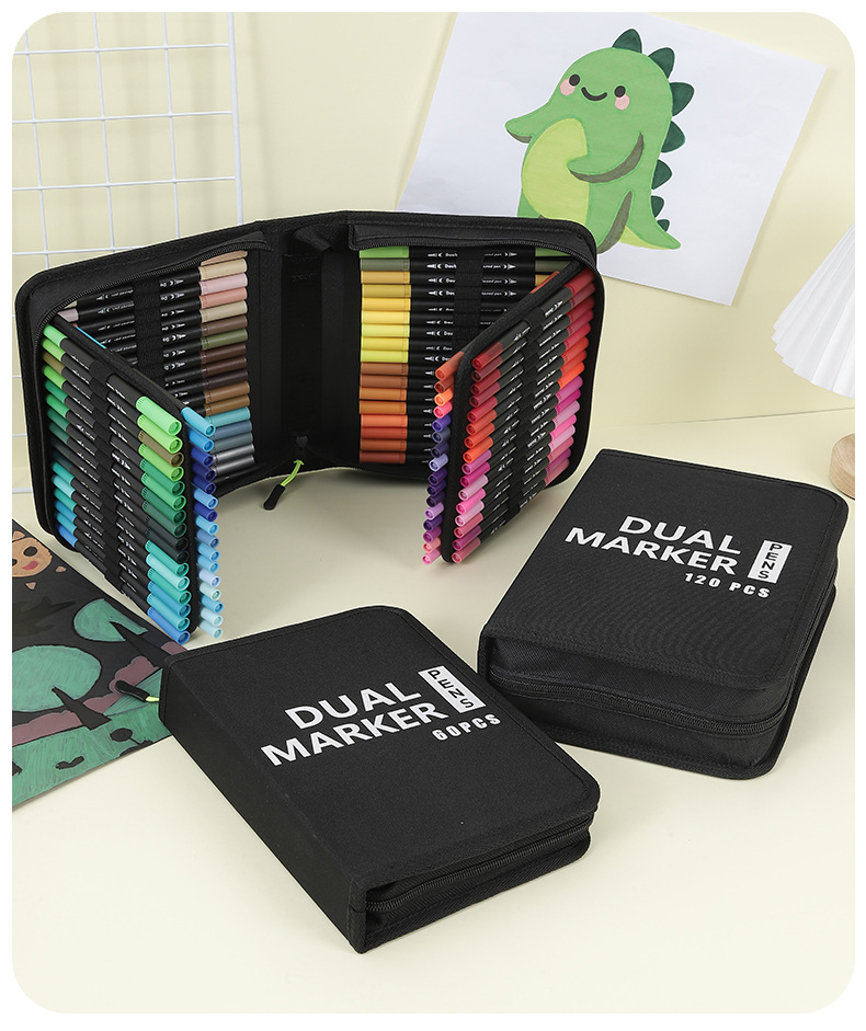 Aquarellstift-Set, 120 Farben, doppelseitig