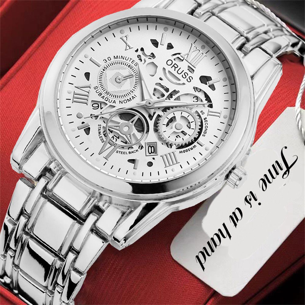 Men's quartz watch, business style, fully automatic