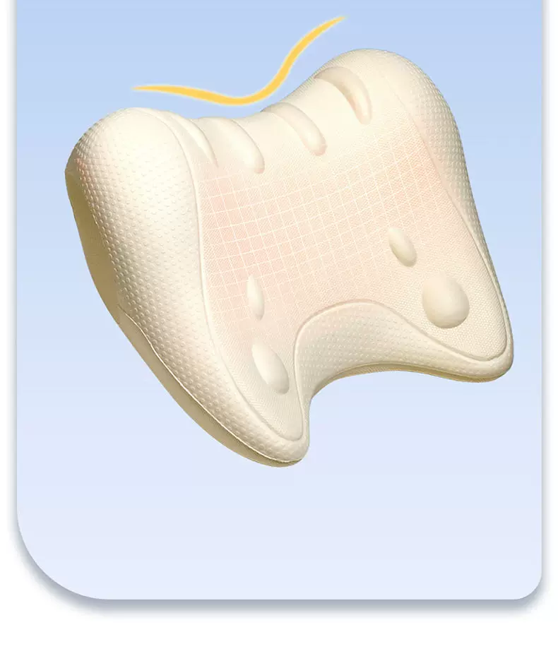 W-shaped cervical pillow, neck support, massage and traction
