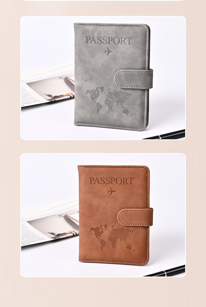 Magnetic passport holder, retro, scratch-resistant