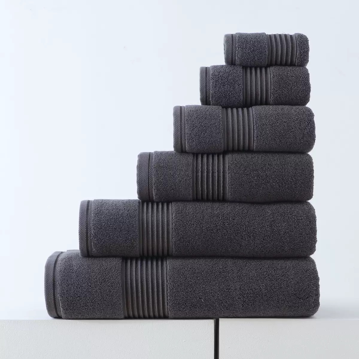 Cotton Towel and Bath Towel Set, 100% Pure Cotton, Four Pieces