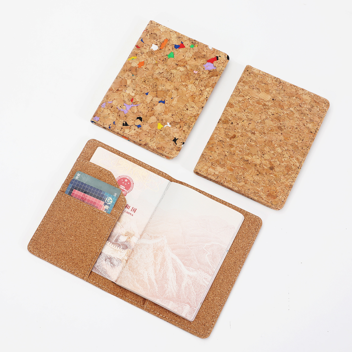 Cork Passport Holder ID Card Case
