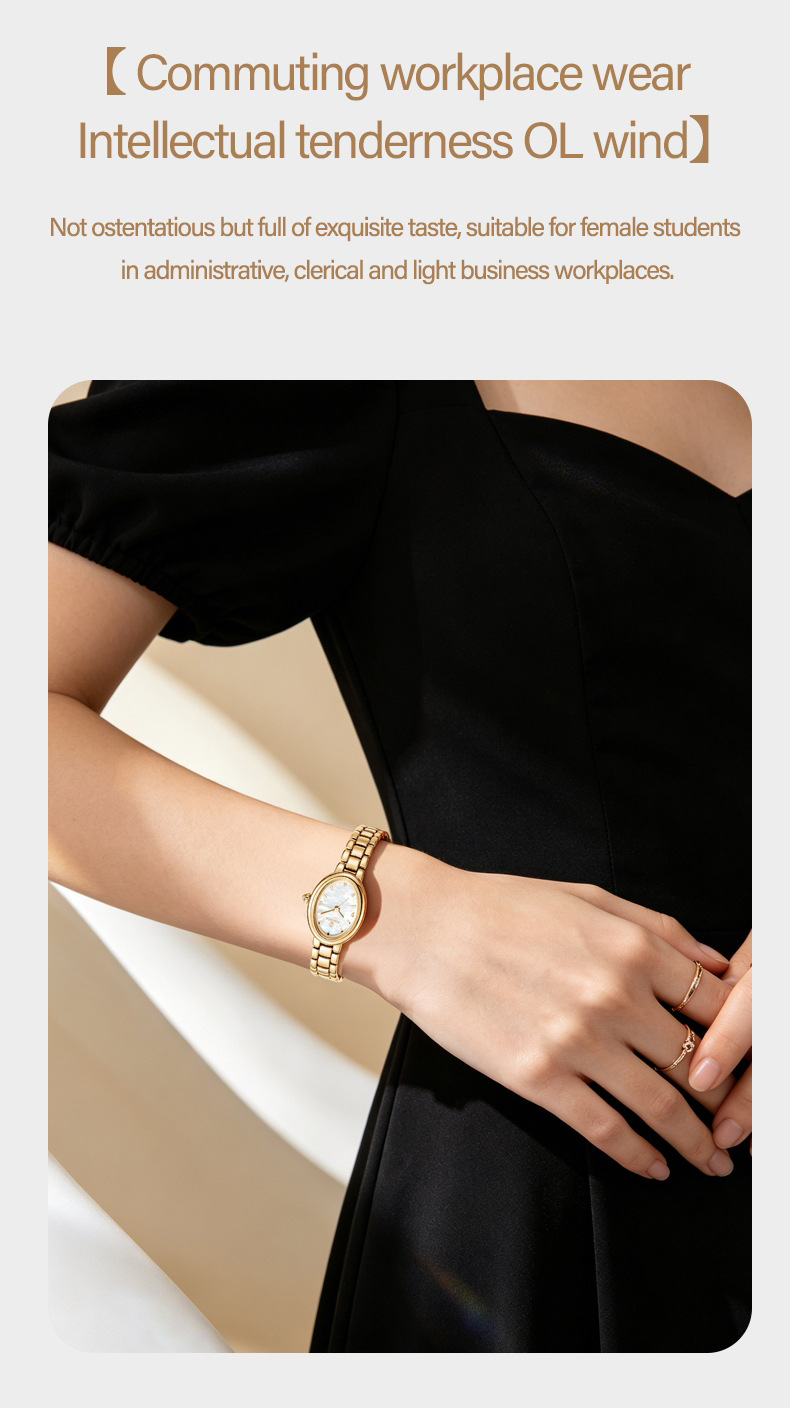 AIMANA bayan saati, kuvartz, minimalist tasarım