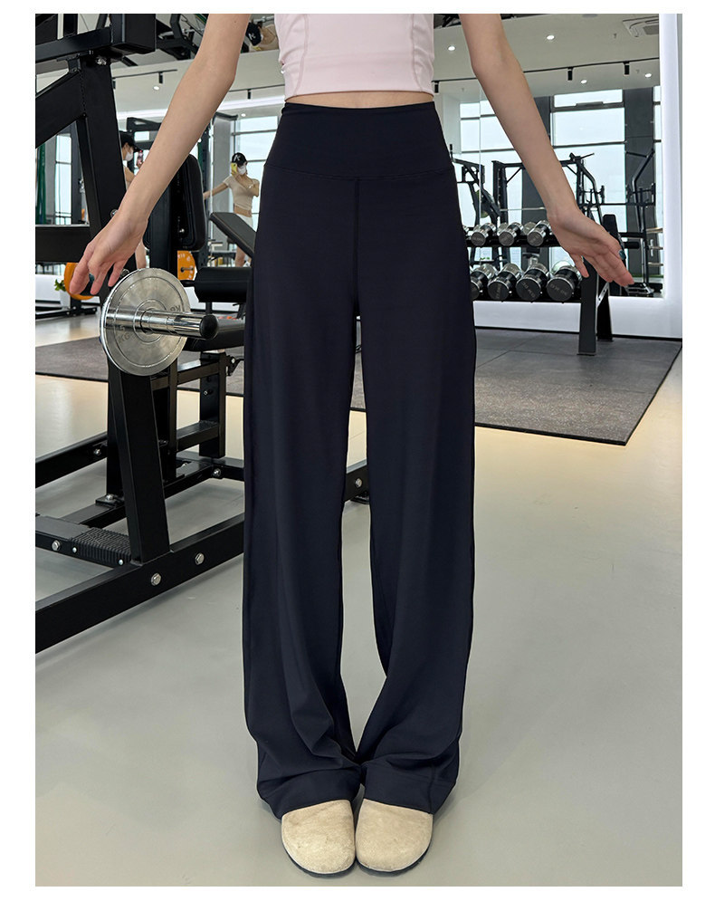 Gri hızlı kurulayan fitness pantolon, geniş bacak, yaz