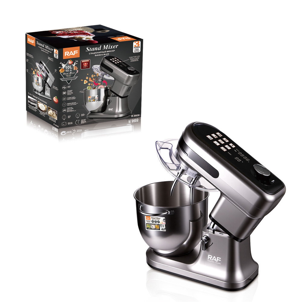 10L automatic kitchen chef machine, EU standard, dough kneading and whipping