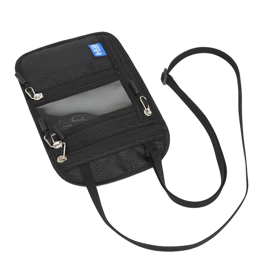 RFID document organizer, neck strap, passport protection case