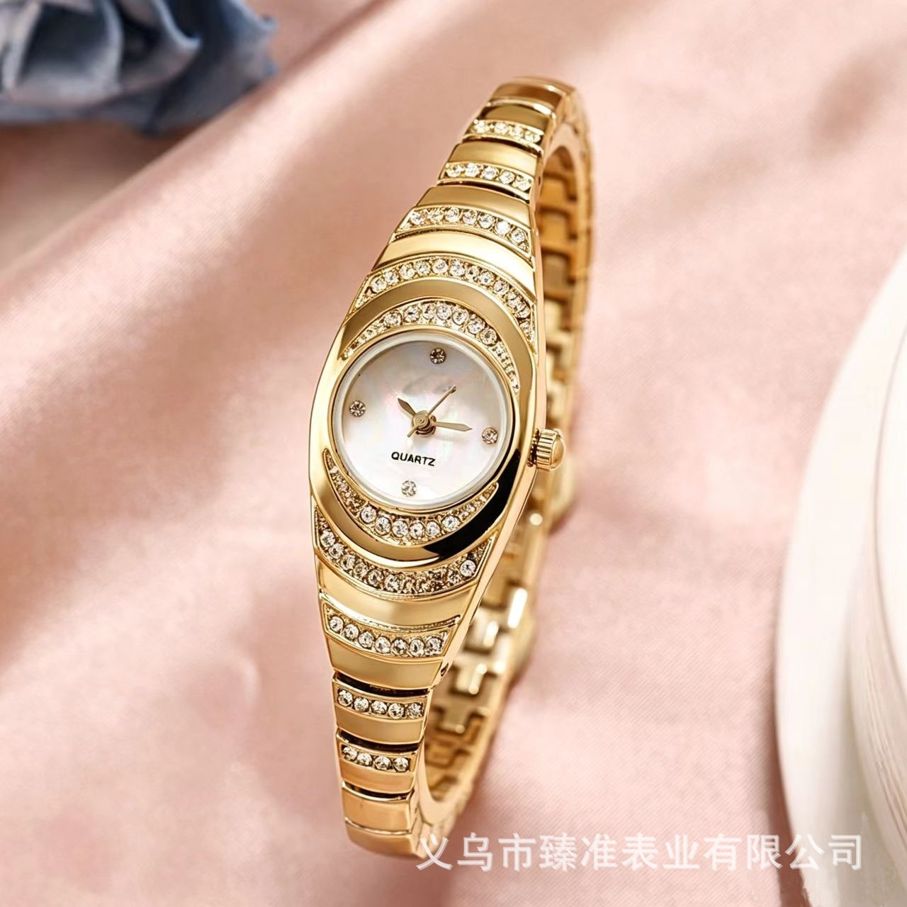Women's quartz watch, fashion, stainless steel strap