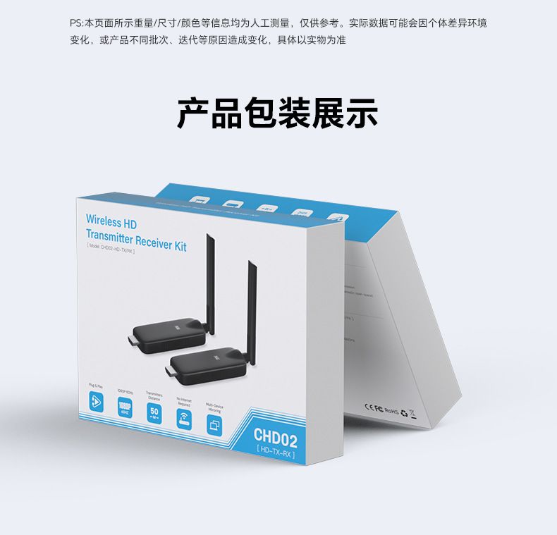 G123 kablosuz HDMI verici, 50 metre, 1-4 ekran