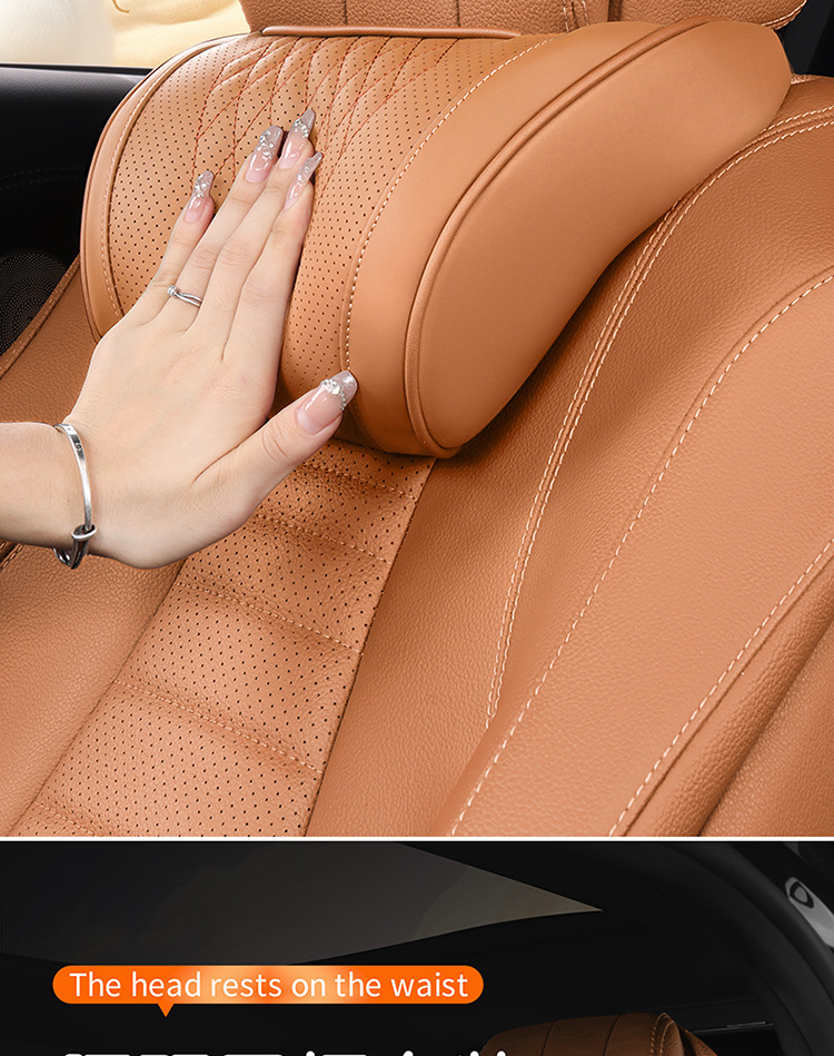 Fanxi Auto-Kopfstütze Nackenkissen Memory Foam 3er-Set