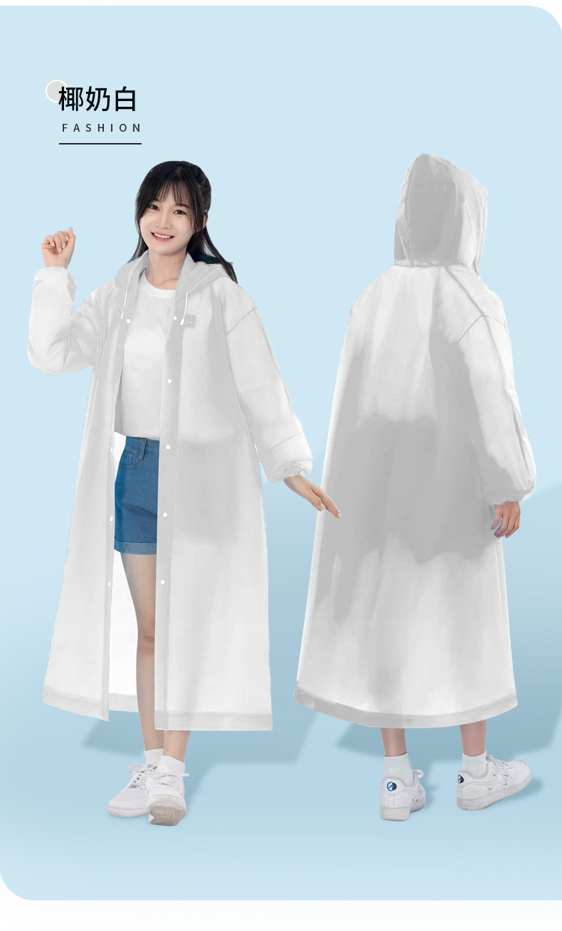 EVA Disposable One-Piece Raincoat