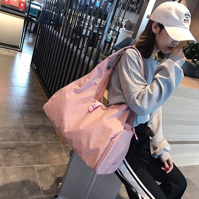 瑜伽包女式干湿分离健身包单肩斜跨手提包大容量旅行包批发印logo