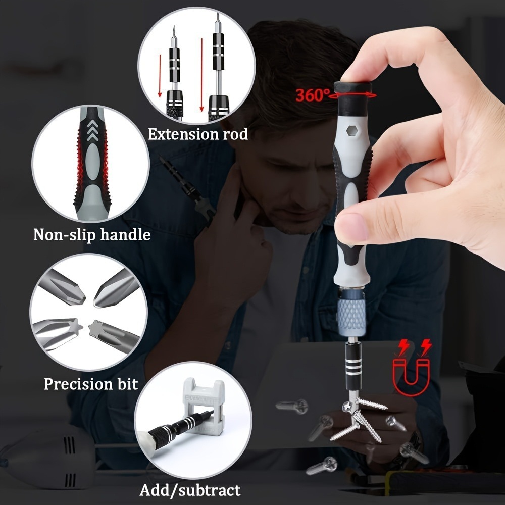 Screwdriver set, 115-piece, watch computer phone repair