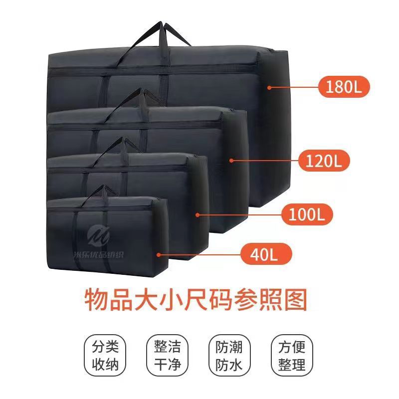 Canvas storage bag, waterproof Oxford, large capacity