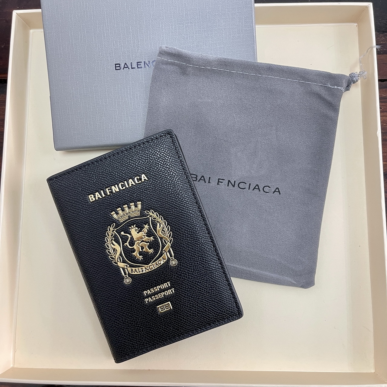 Passport wallet, genuine leather, first layer cowhide, card holder