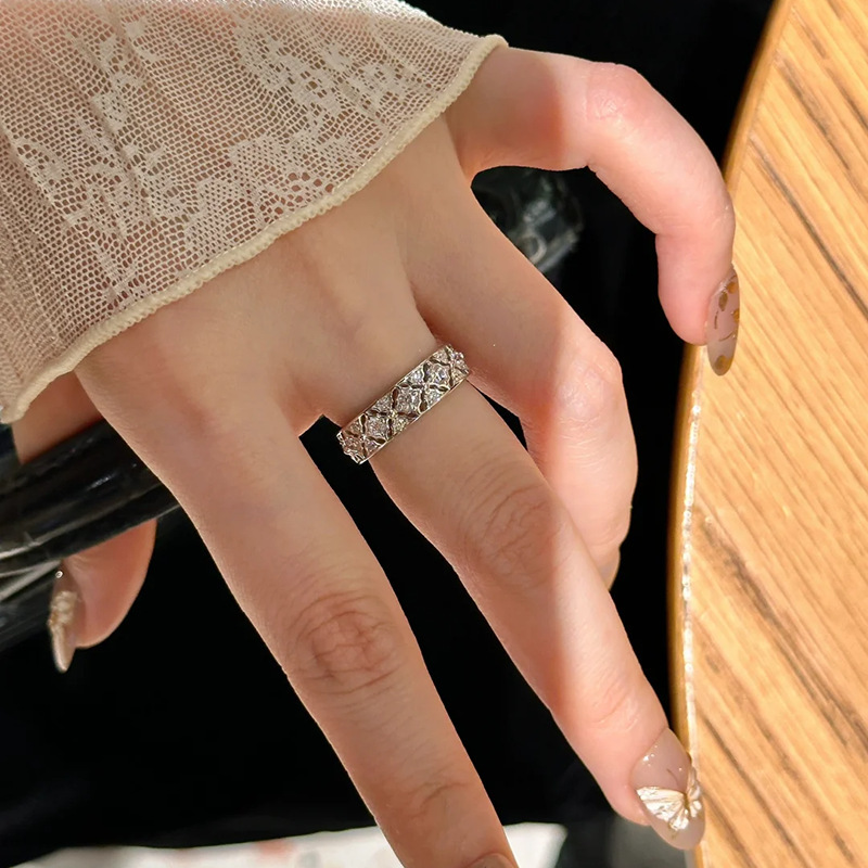 Women's index finger ring 18K silver
