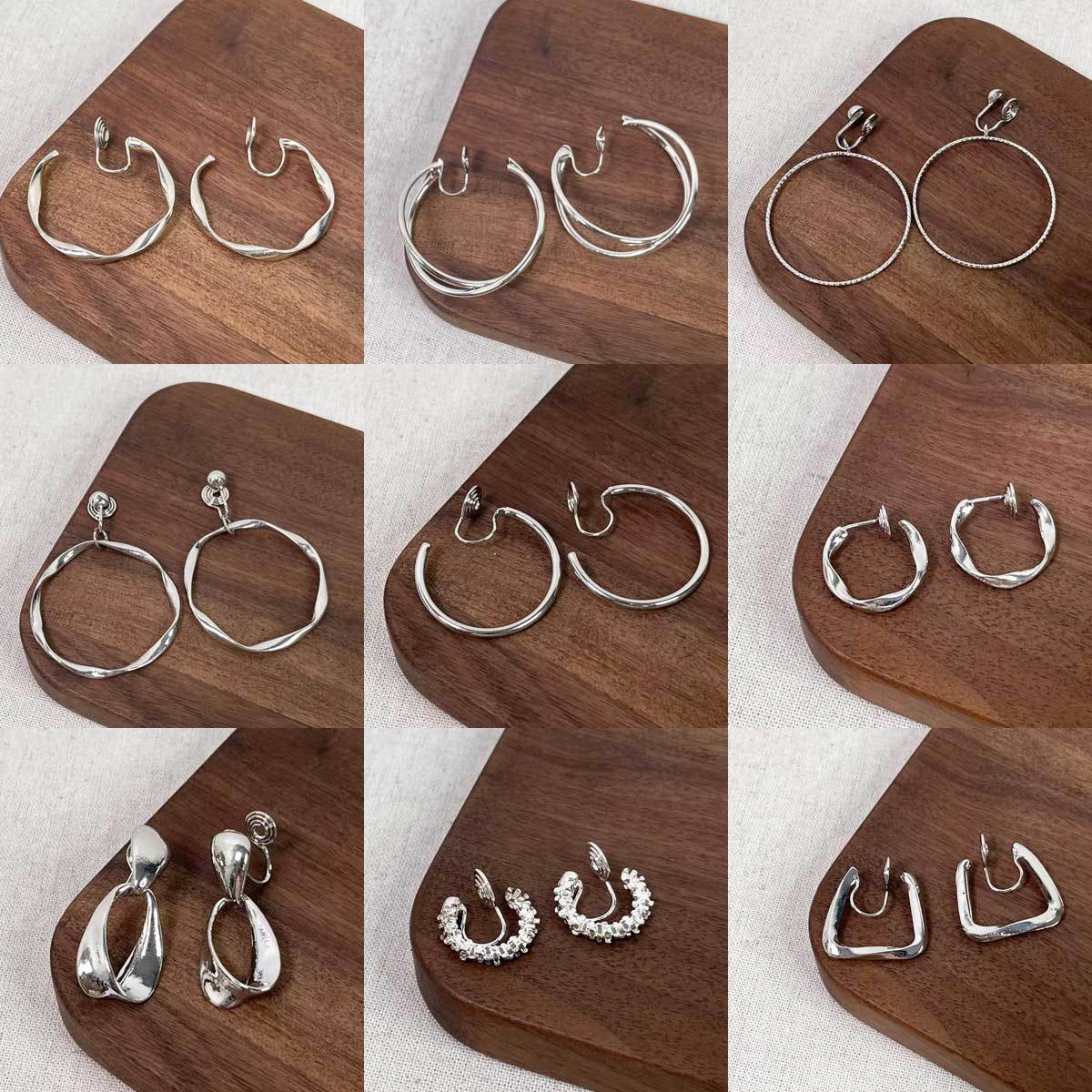 Ohrclips ohne Ohrlöcher Luxus-Spiraldesign elegant