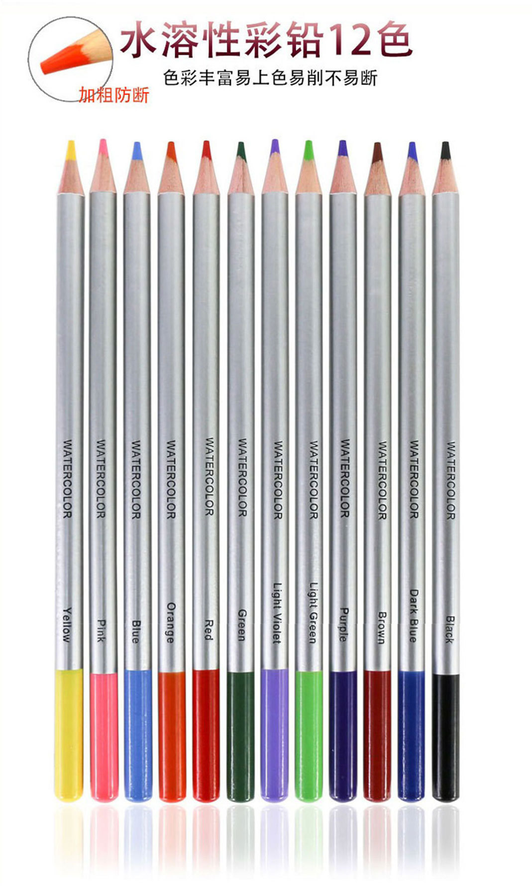 Farbstift-Set mit Skizzen- und Malwerkzeugen