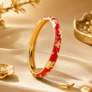 Cloisonné-Armband, handgefertig, ethnischer Stil