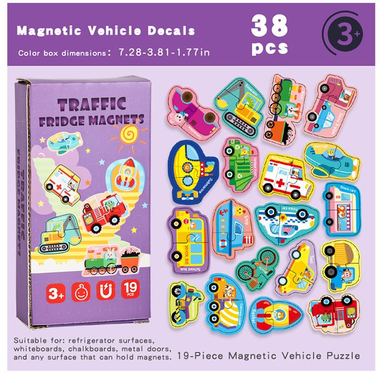 Cartoon-Magnet-Kühlschrankaufkleber, 8 Designs