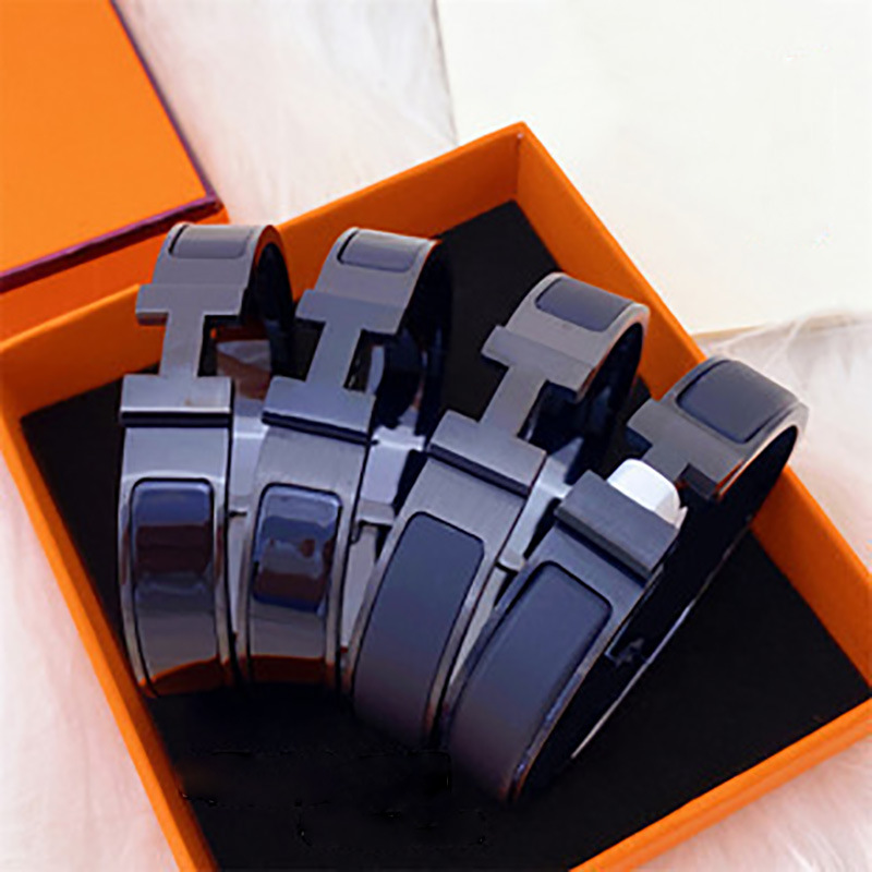 Titan-Stahl-H-Armband, schmales Design, 34 Farben