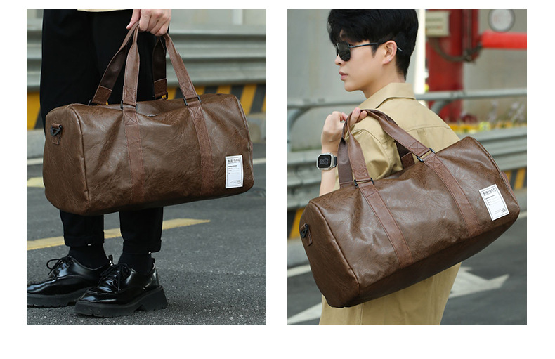 Portable travel bag, soft PU leather, multifunctional