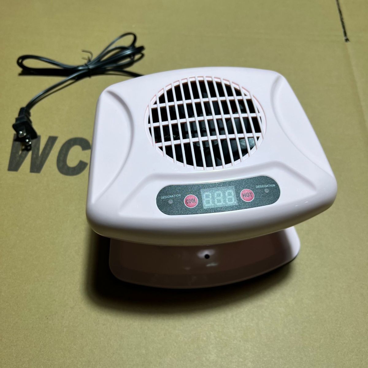 Sensor nail polish dryer with hot and cold air function