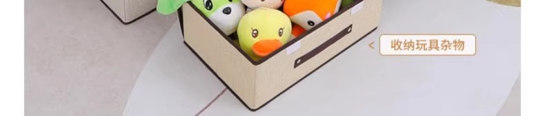 Underwear storage box, foldable, double lid