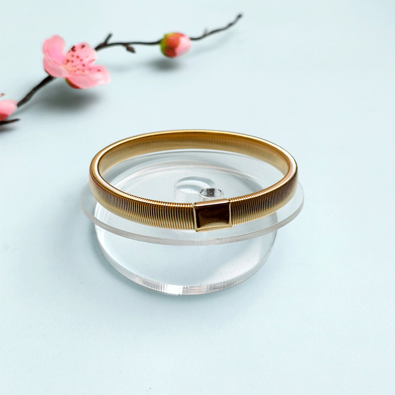Men and women elastic metal bracelets, adjustable arm bands, non-slip