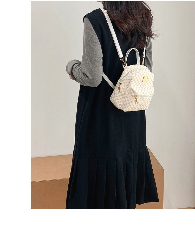 Women's backpack, floral pattern, Korean style, classic fashion
