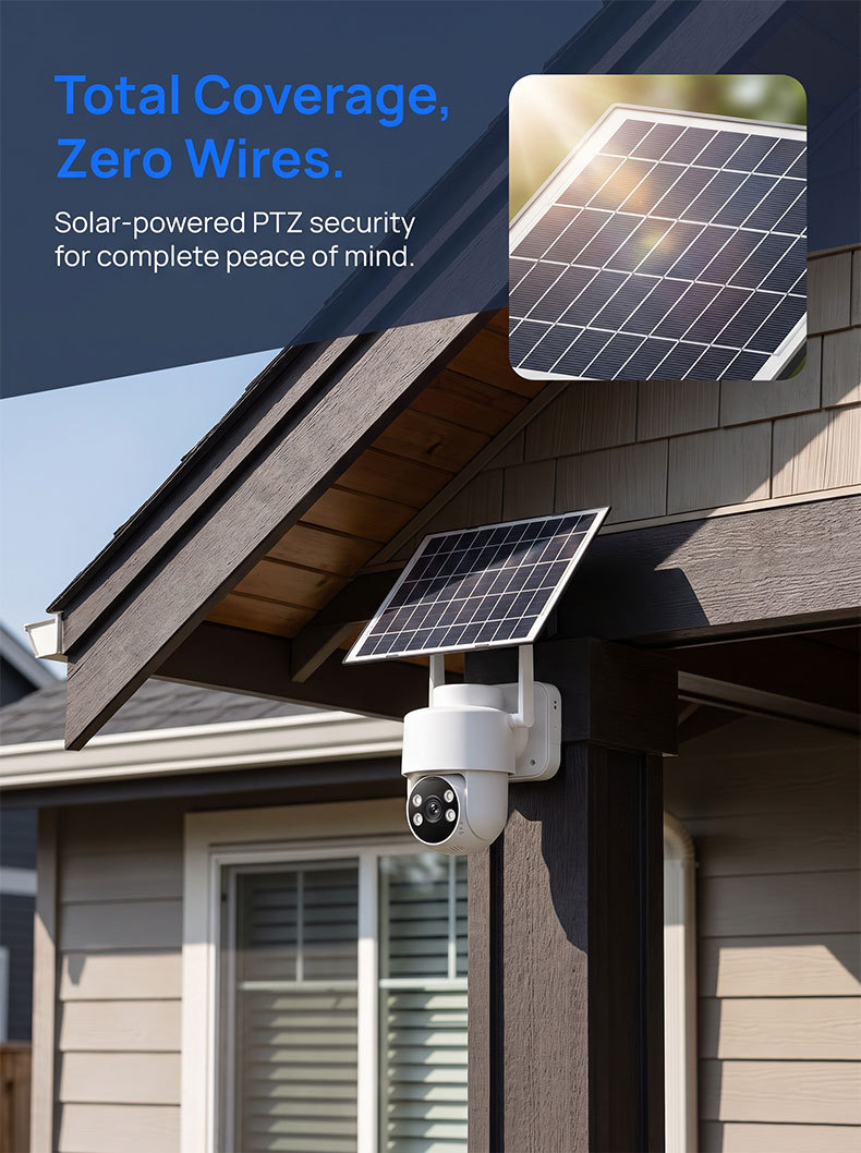 Yoosee 4G solar surveillance camera, large capacity, waterproof