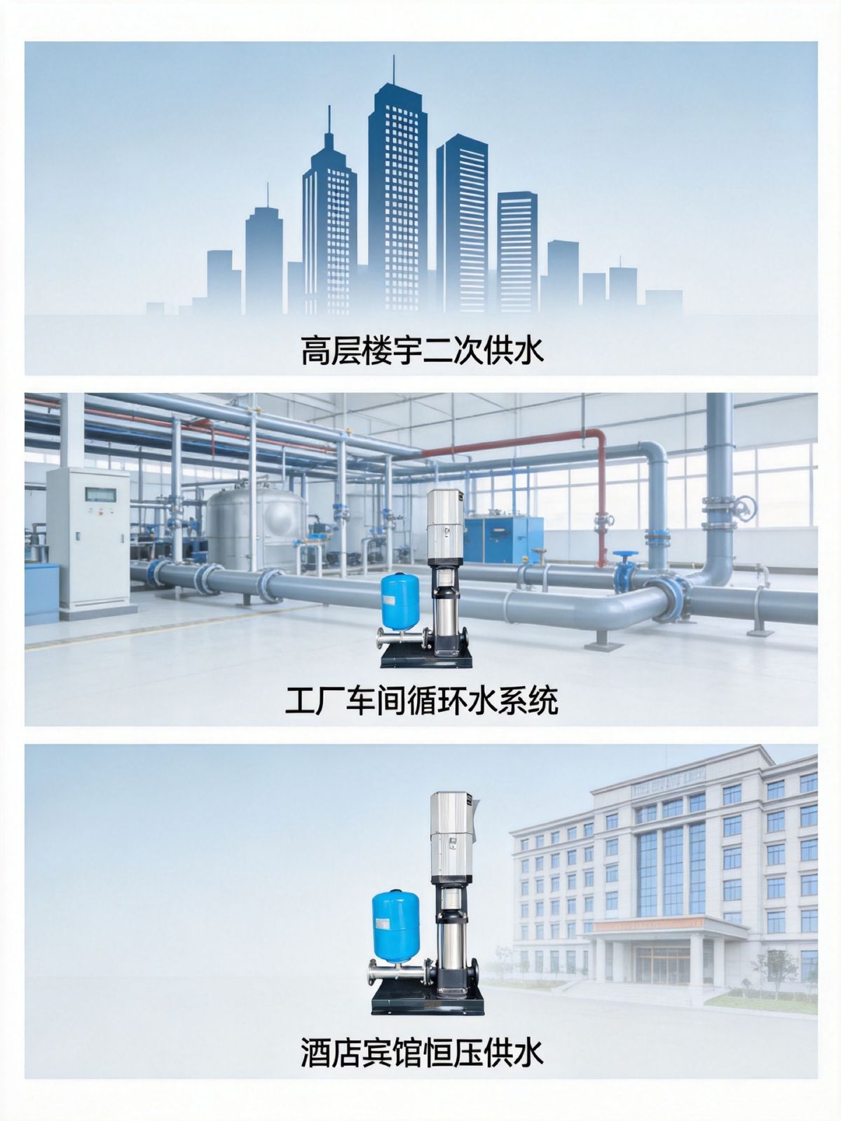 Stainless steel multistage pump permanent magnet energy-efficient